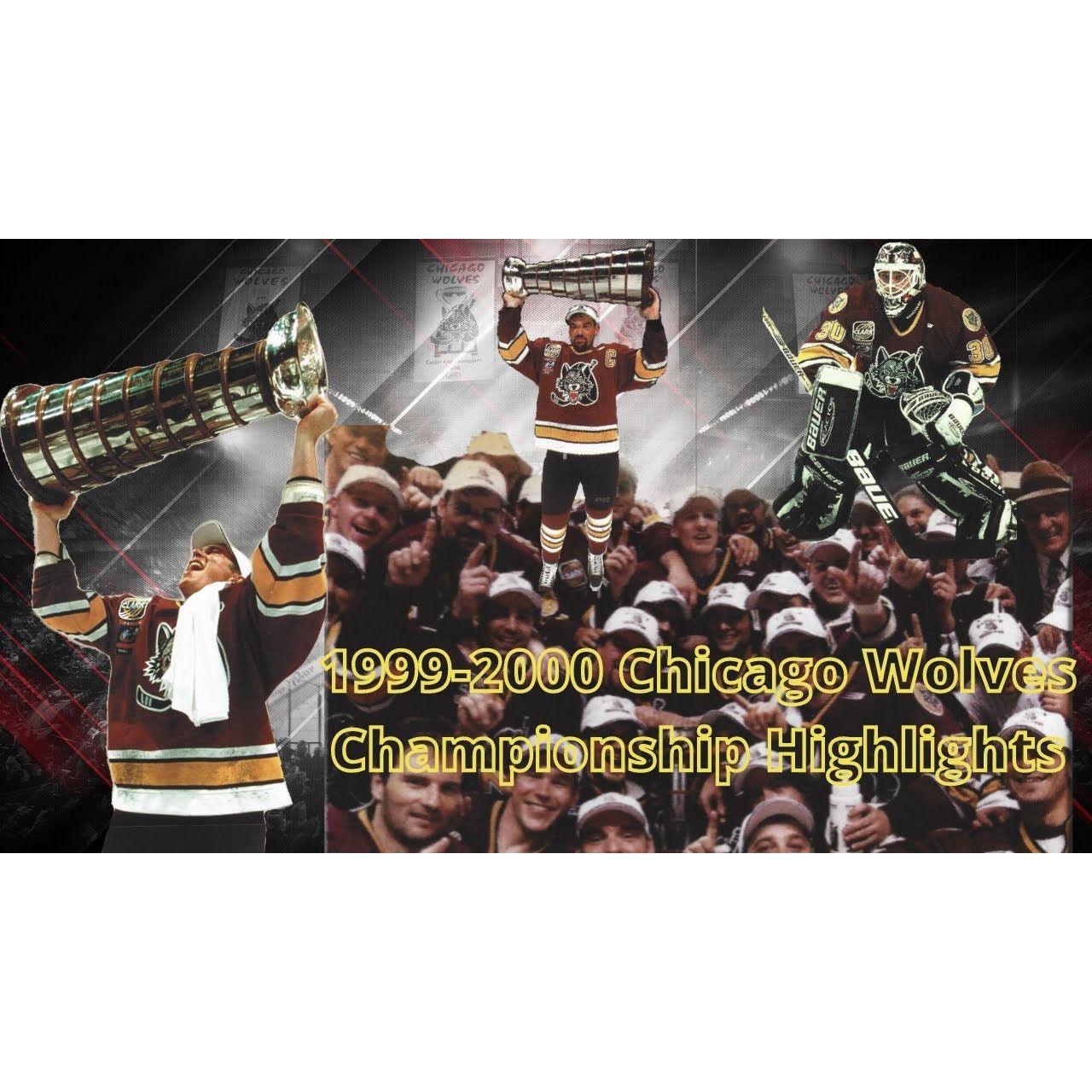 NHL × Starter Chicago Wolves 90s STARTER puffer Pullover M red IHL vintage Size US M / EU 48-50 / 2 - 7 Thumbnail