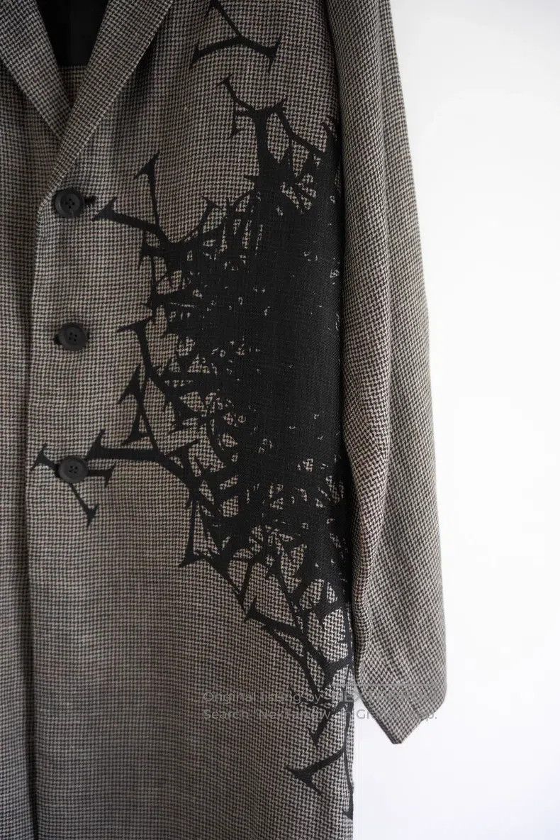 Yohji Yamamoto Yohji Yamamoto 24 SS houndstooth monogram coat Size US M / EU 48-50 / 2 - 6 Thumbnail