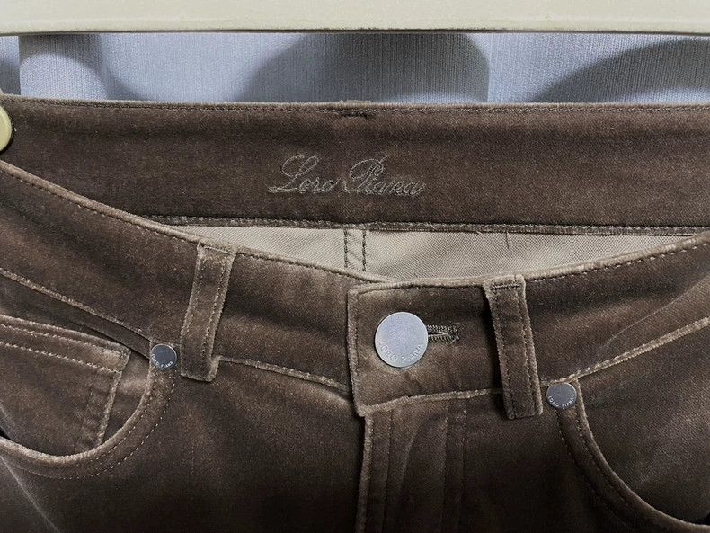 Loro Piana Loro piana Velvet straight trousers 2506-Nextarrow Size 24" / US 00 / IT 34 - 3 Thumbnail