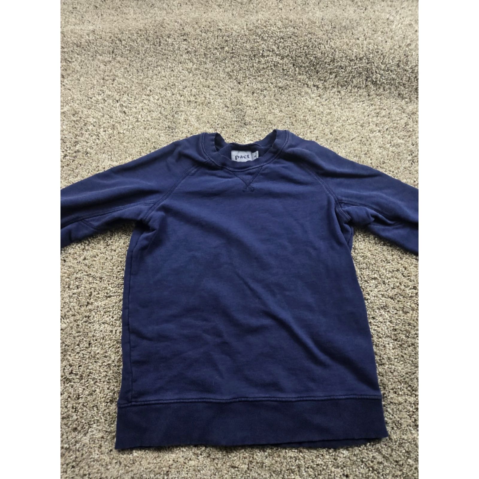 Vintage Pact Sweatshirt Mens Small Blue Crewneck Pullover Organic Cotton Casual Size US S / EU 44-46 / 1 - 3 Thumbnail