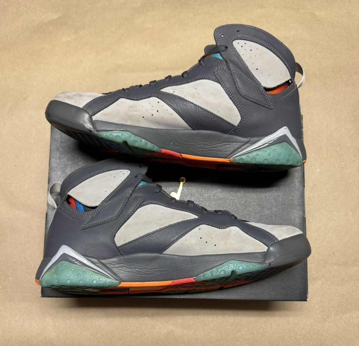 Jordan Brand Nike Air Jordan 7 VII Retro Barcelona Days Mens size 14! Size US 14 / EU 47 - 2 Thumbnail