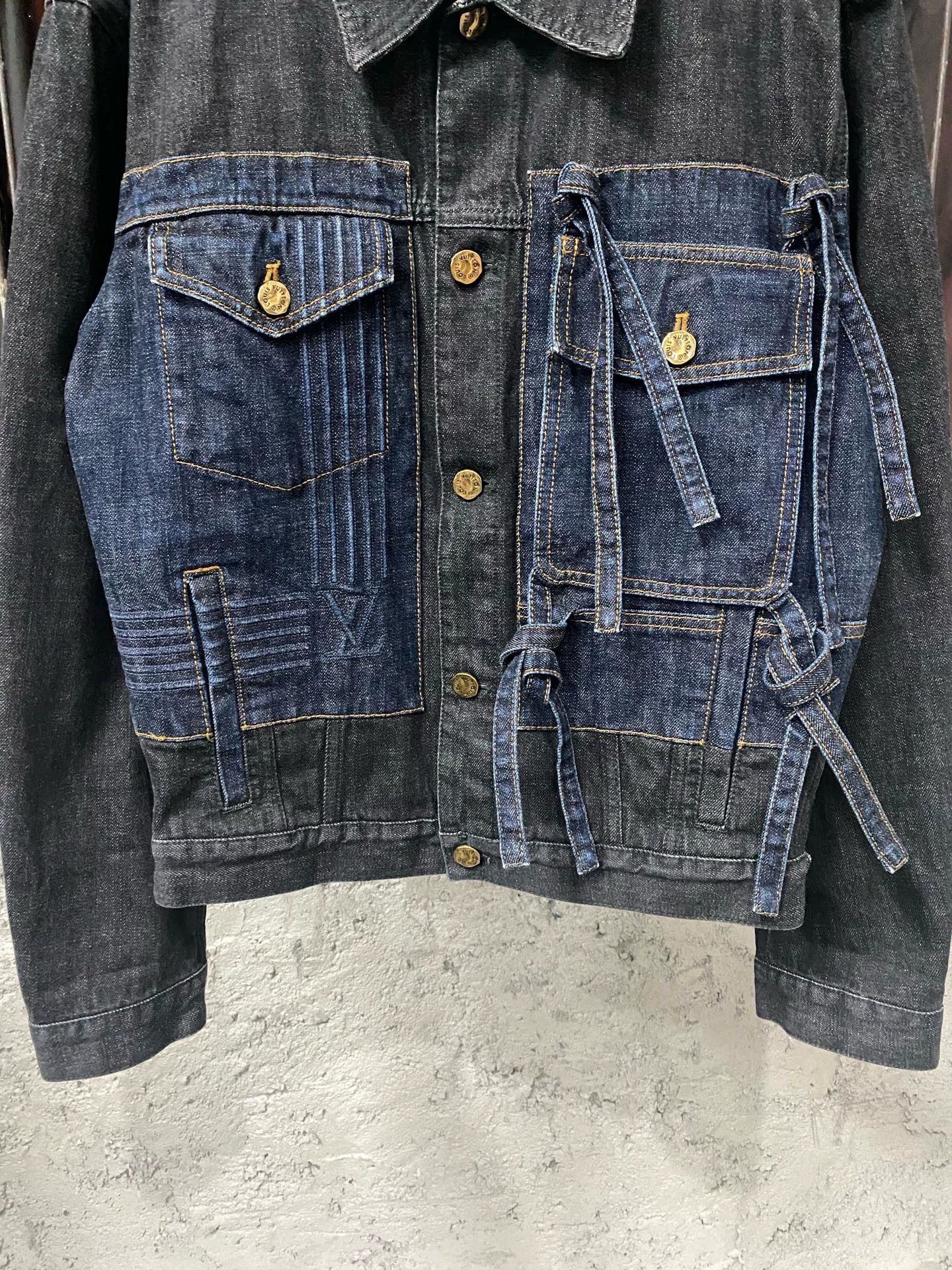 Louis Vuitton Louis Vuitton LV ribbon denim jacket Size M / US 6-8 / IT 42-44 - 4 Thumbnail