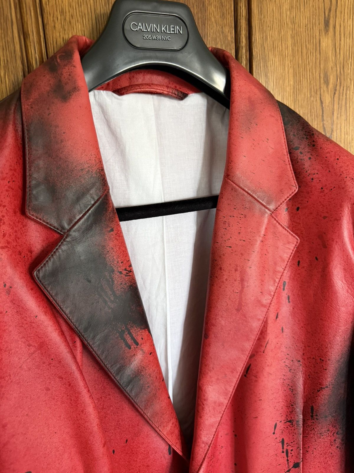 Calvin Klein 205W39NYC Holy Grail FW18 Calvin Klein 205w39nyc leather tench jacket Size US L / EU 52-54 / 3 - 18 Thumbnail