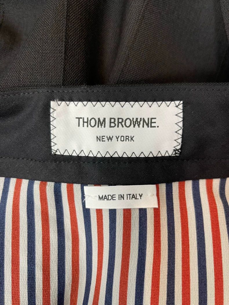 Thom Browne Thom Browne Black striped wool pleated skirt Size 24" / US 00 / IT 34 - 3 Thumbnail