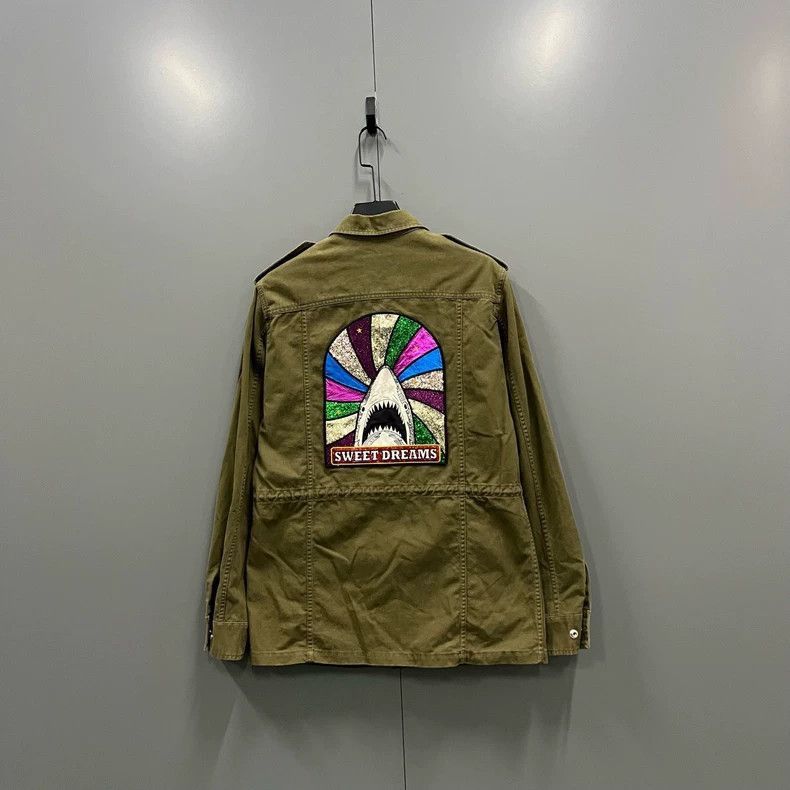 Saint Laurent Paris Saint Laurent Military Green Logo Jacket-2505 Size US L / EU 52-54 / 3 - 1 Thumbnail