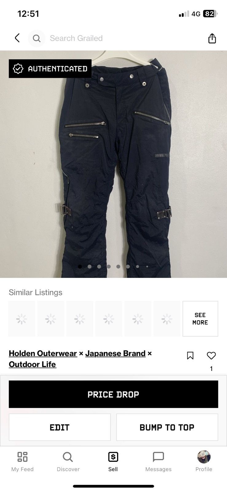 Japanese Brand Holden Outerwear Multipocket Pants Size US 37 - 23 Thumbnail