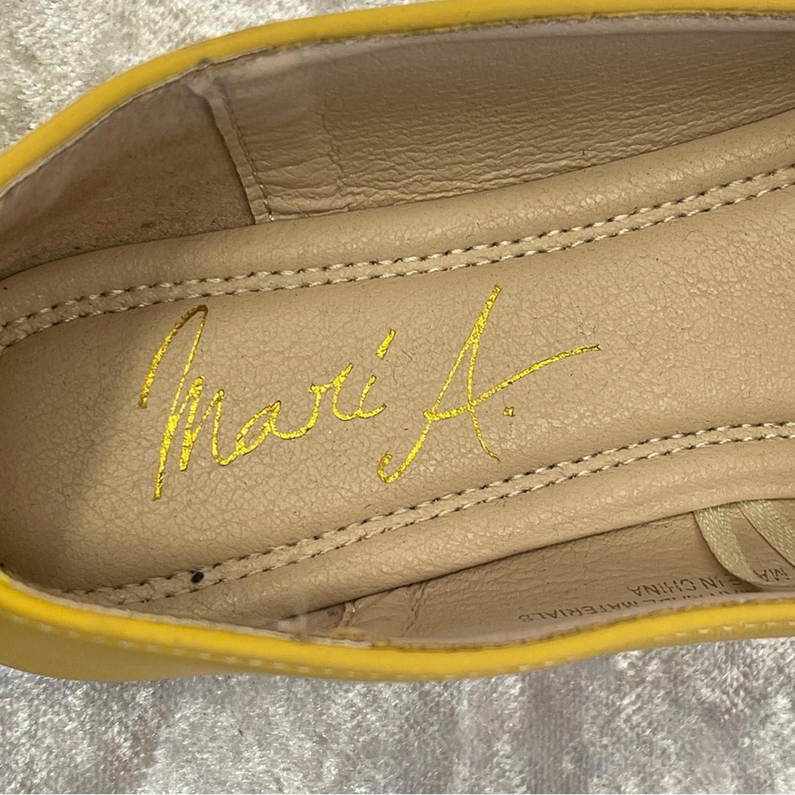 Wacko Maria Mari A Yellow Loafers with Gold Accent size 6M -New Size US 6 / IT 36 - 6 Thumbnail