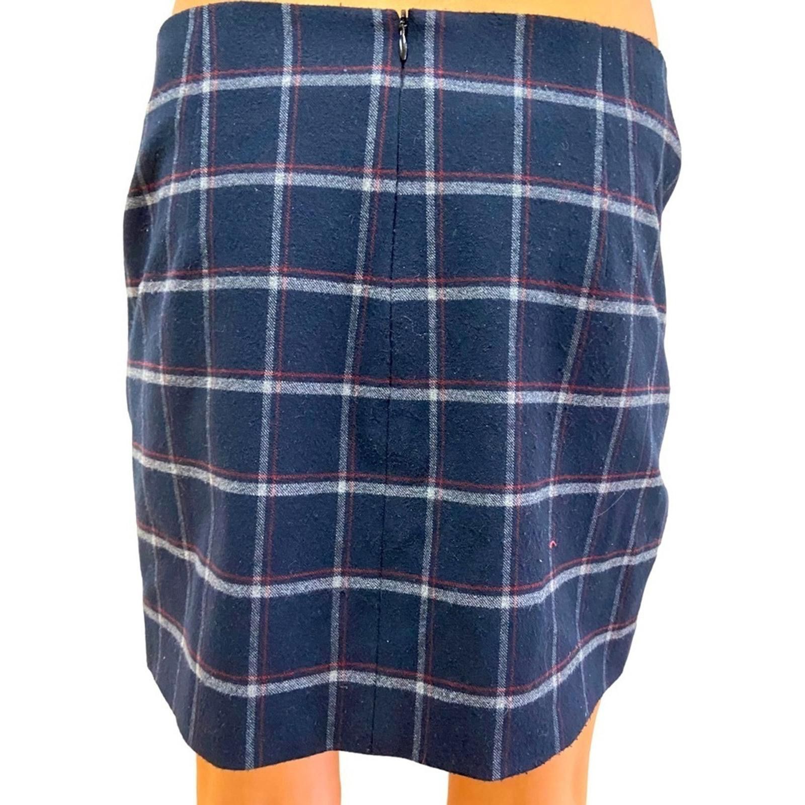 Designer Thakoon Addition 4 Plaid Straight Mini Skirt – Size 27" / US 4 / IT 40 - 2 Thumbnail