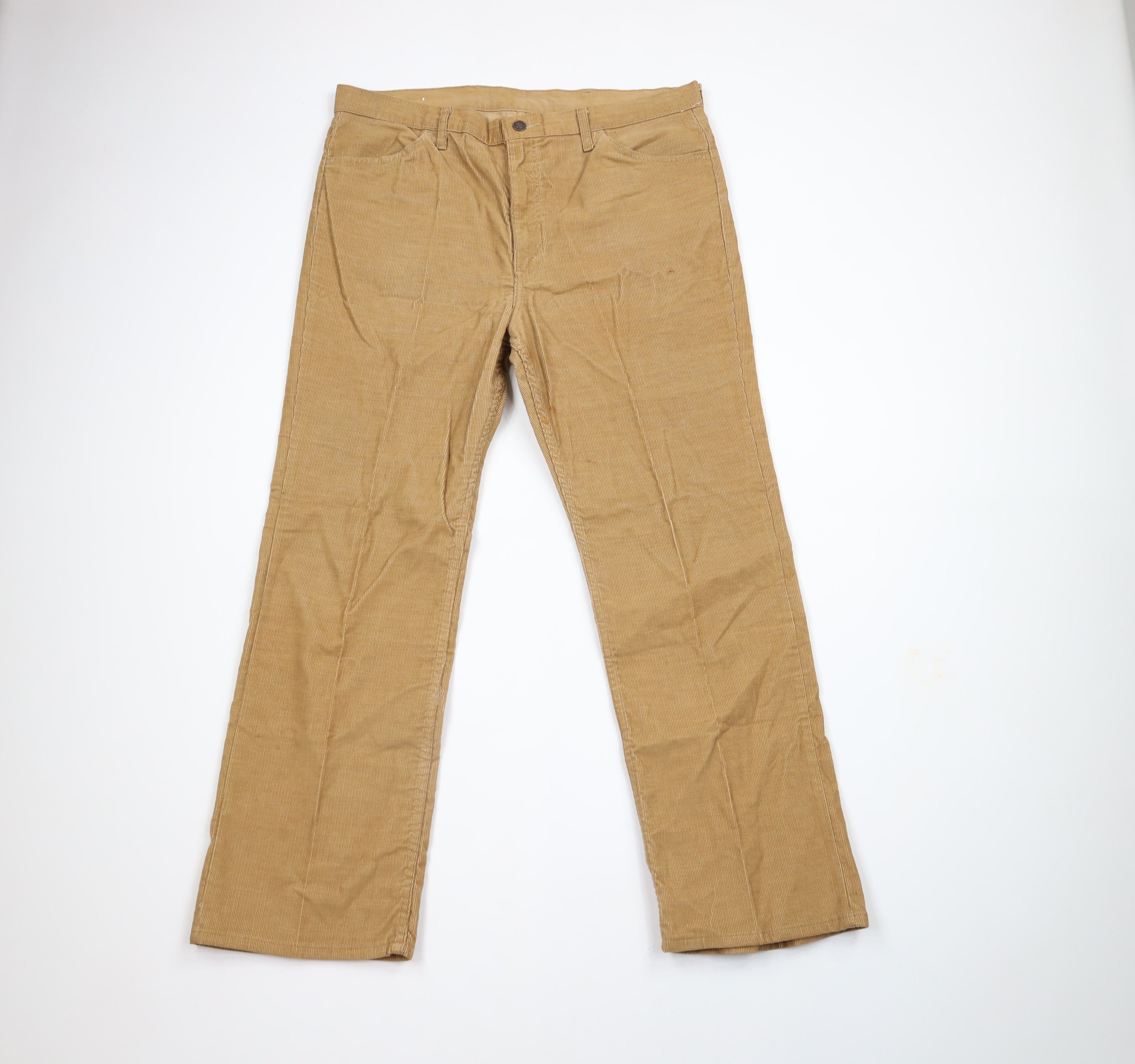 Vintage Vintage 70s Streetwear Wide Leg Bell Bottoms Corduroy Pants Size US 36 / EU 52 - 1 Thumbnail