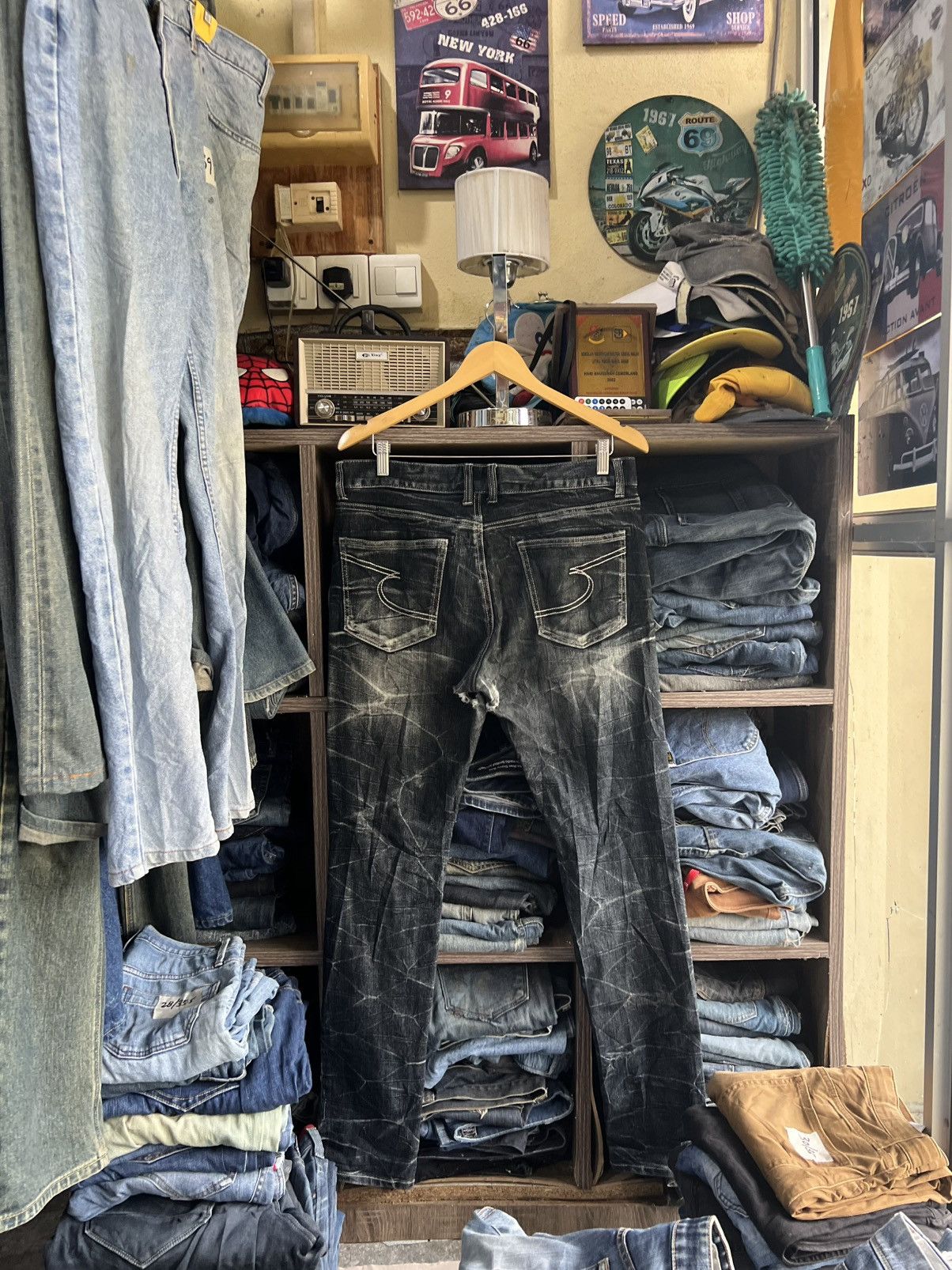 semanticdesign 🔥Rare Semantic Design Flared Distressed Denim Size US 35 - 2 Thumbnail