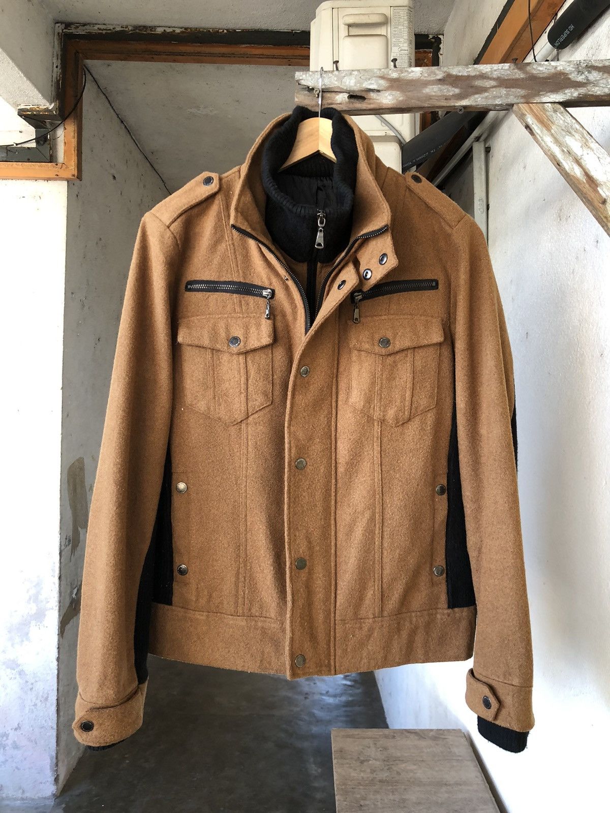 Japanese Brand SemanticDesign Bondage Punk Double Wool Zipper Jacket Size US L / EU 52-54 / 3 - 1 Thumbnail