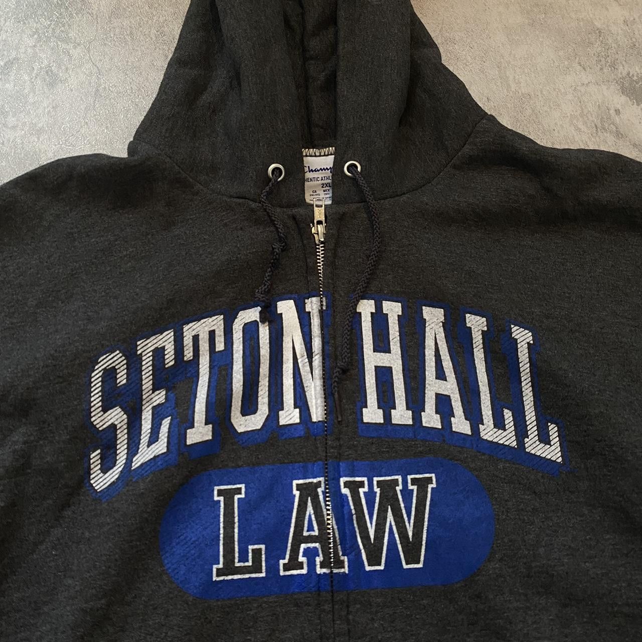 Champion Champion Seton Hall Law zip-up hoodie in grey Size US XXL / EU 58 / 5 - 2 Thumbnail