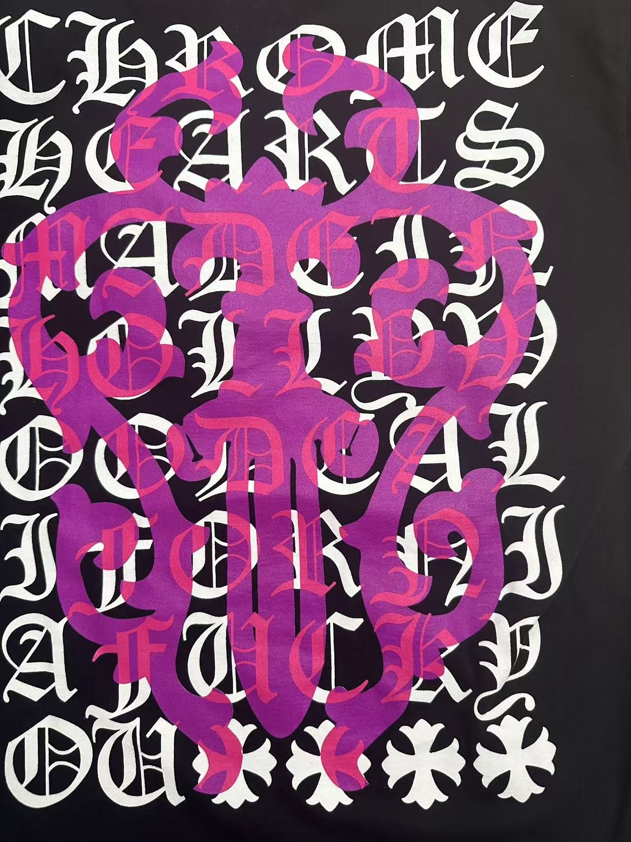 Chrome Hearts Chrome Hearts Pink Dagger Script Logo Long Sleeves Tee Size US M / EU 48-50 / 2 - 3 Thumbnail