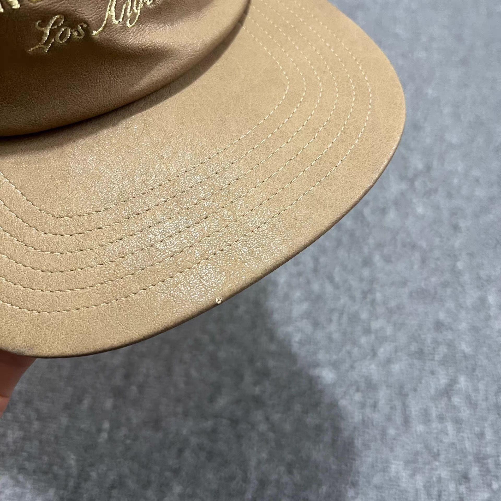 Honor the Gift Honor the Gift PU Leather Embroidered Baseball Cap Q7 Size ONE SIZE - 9 Thumbnail