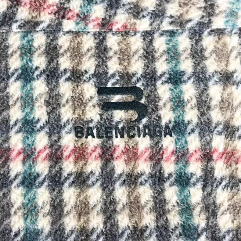 Balenciaga Balenciaga Full-printed color matching plaid houndstooth e Size US S / EU 44-46 / 1 - 4 Thumbnail