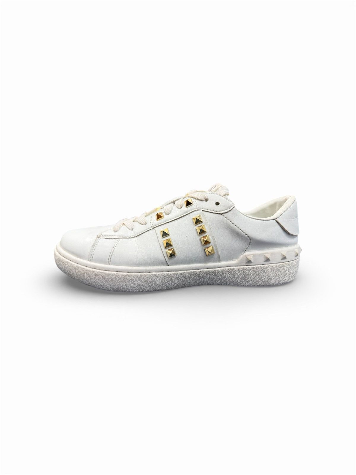 Valentino Valentino Rockstud Untitled White Leather Sneakers UK 6 Size US 6 / EU 39 - 3 Thumbnail