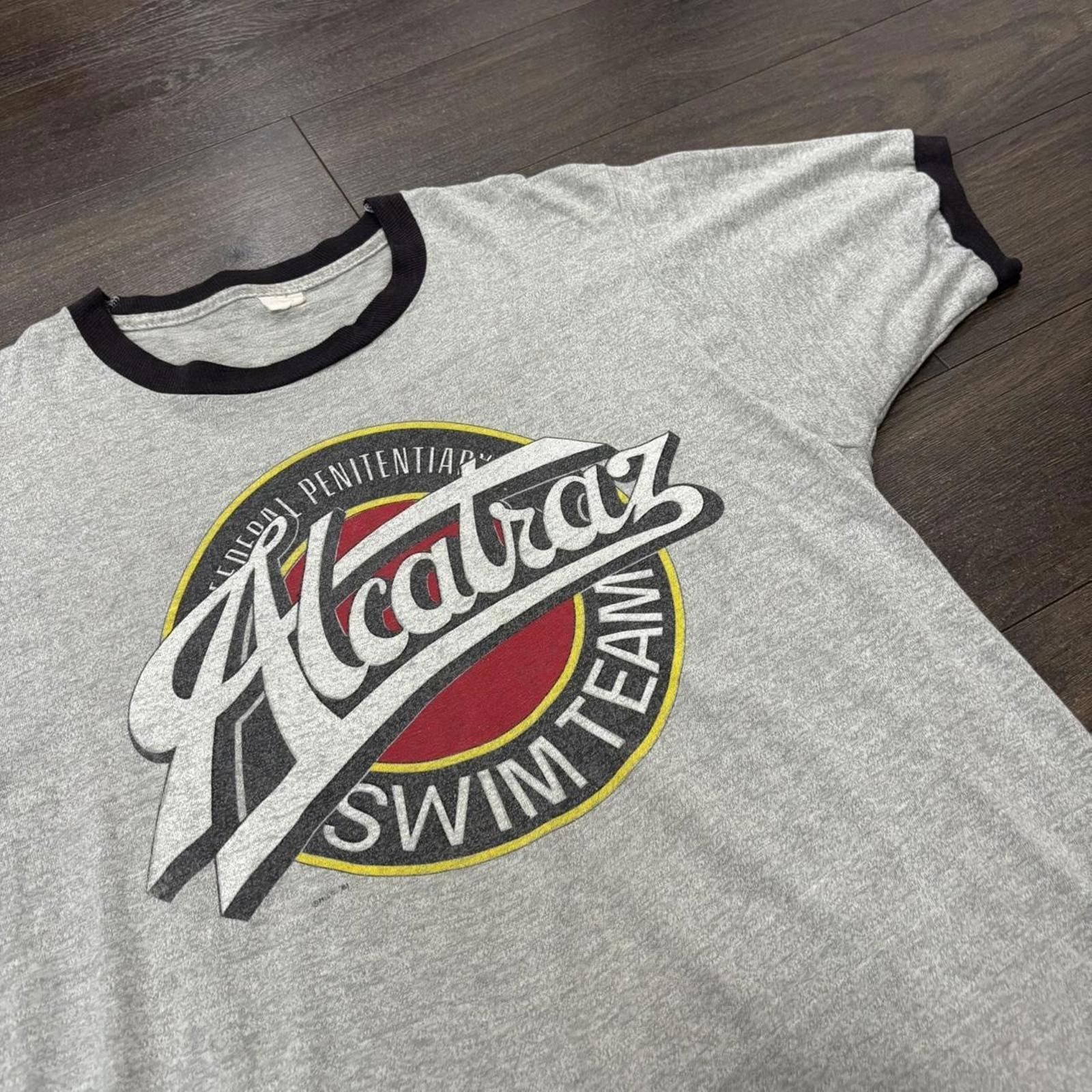Other Vintage Alcatraz swimming team ringer t shirt 80s M Size US M / EU 48-50 / 2 - 1 Thumbnail