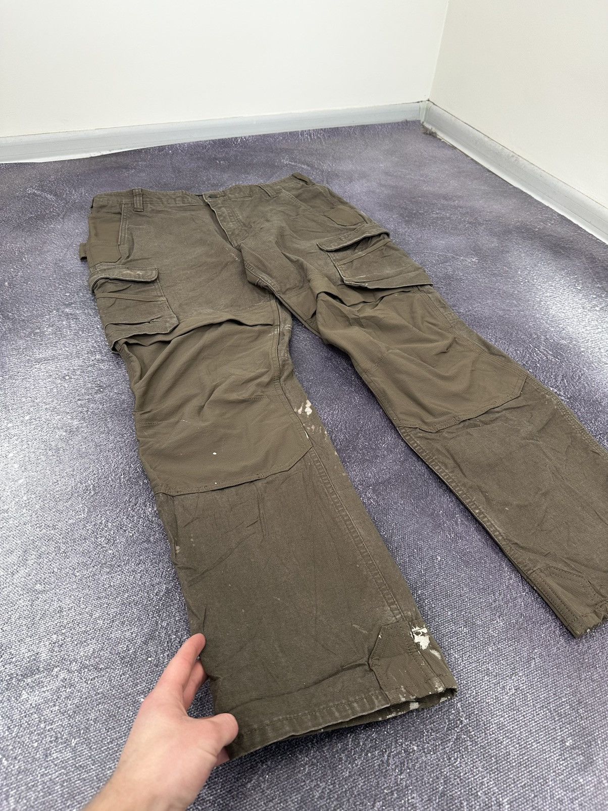 Carhartt Vintage Carhartt Double Knee Distressed USA Opium Work Pants Size US 38 / EU 54 - 3 Thumbnail