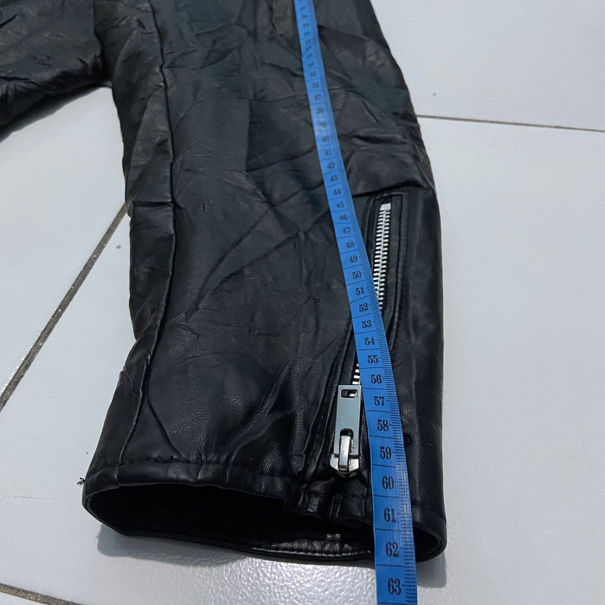 Christophe Lemaire × Japanese Brand UNIQLO Biker Leather Jacket Size US XL / EU 56 / 4 - 13 Thumbnail