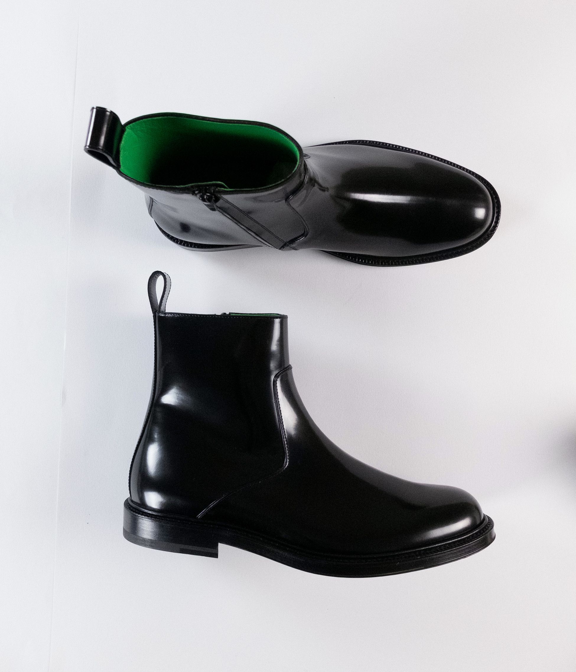 Bottega Veneta BOTTEGA VENETA Okinawa Brush black leather boots 10.5 43.5 Size US 10.5 / EU 43-44 - 1 Thumbnail