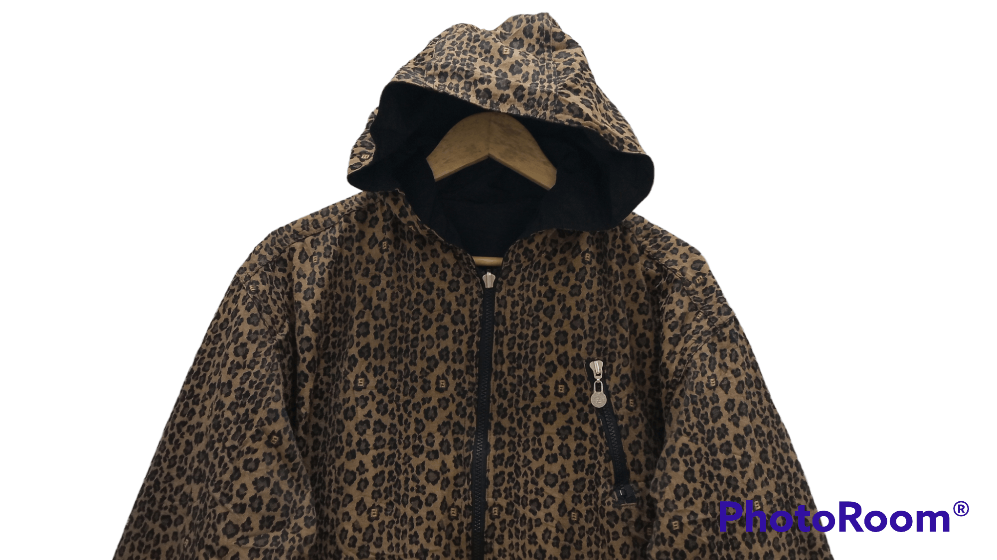 Fendi × Vintage 🔥🔥Vtg Fendi Leopard Big Logo Spellout Reversible Jacket Size US L / EU 52-54 / 3 - 4 Thumbnail