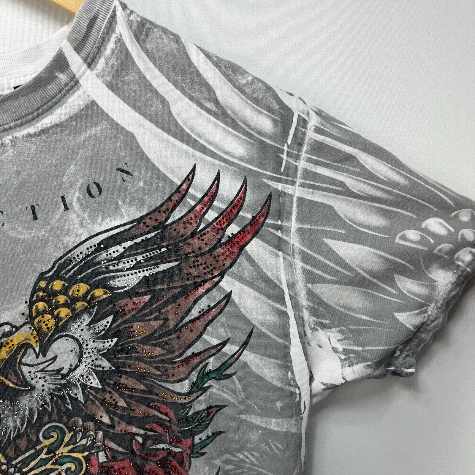 Affliction × Vintage Vintage Y2K Affliction Black Label Wings Eagle Jesse Medium Size US M / EU 48-50 / 2 - 9 Thumbnail