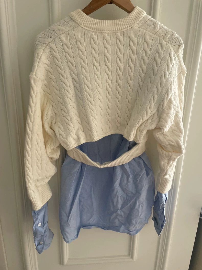 Alexander Wang Alexander Wang Layered Cable Knit Cardigan- Size M / US 6-8 / IT 42-44 - 3 Thumbnail
