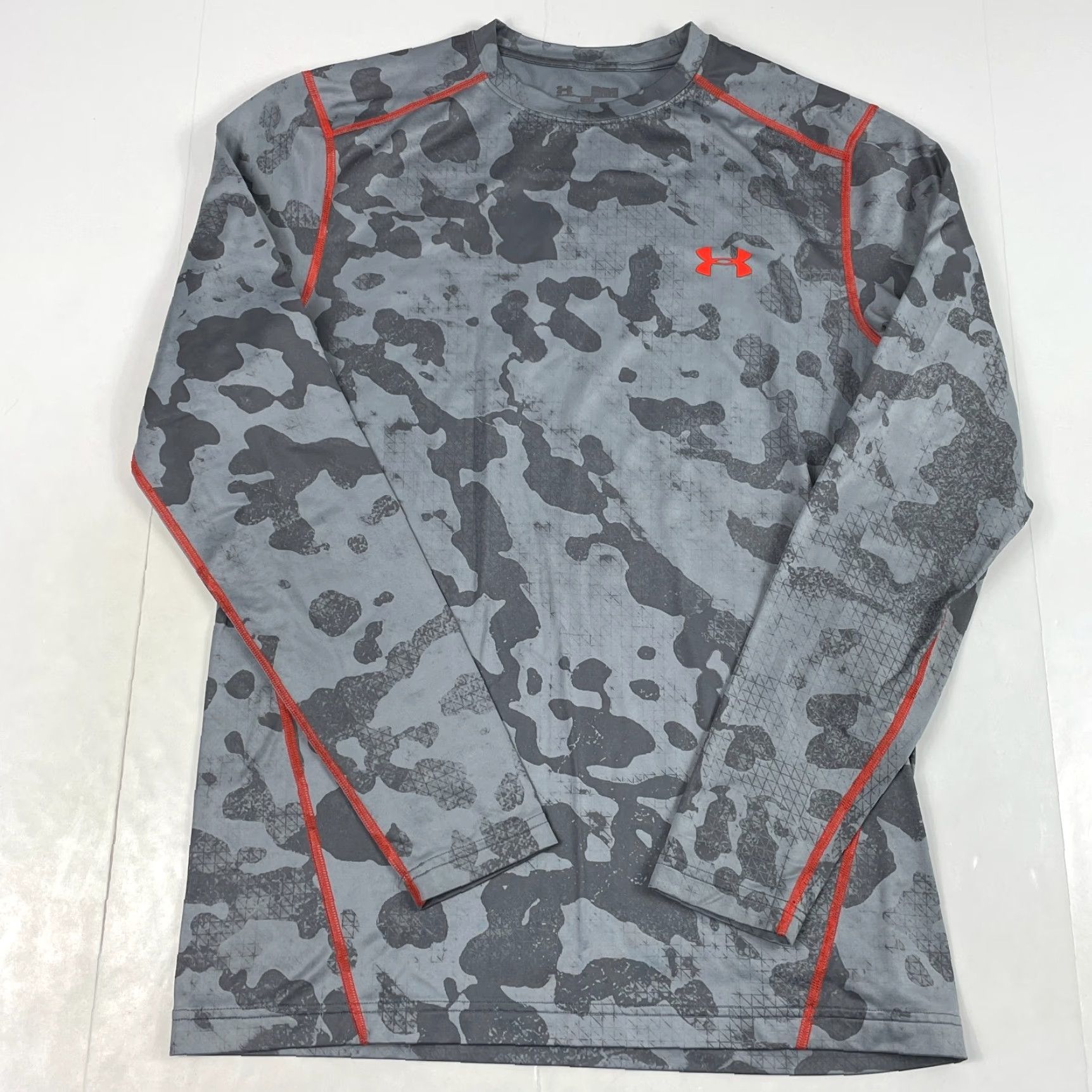 Under Armour Under Armour Shirt Mens Medium Gray ColdGear Compression Camouflage Size US M / EU 48-50 / 2 - 2 Thumbnail
