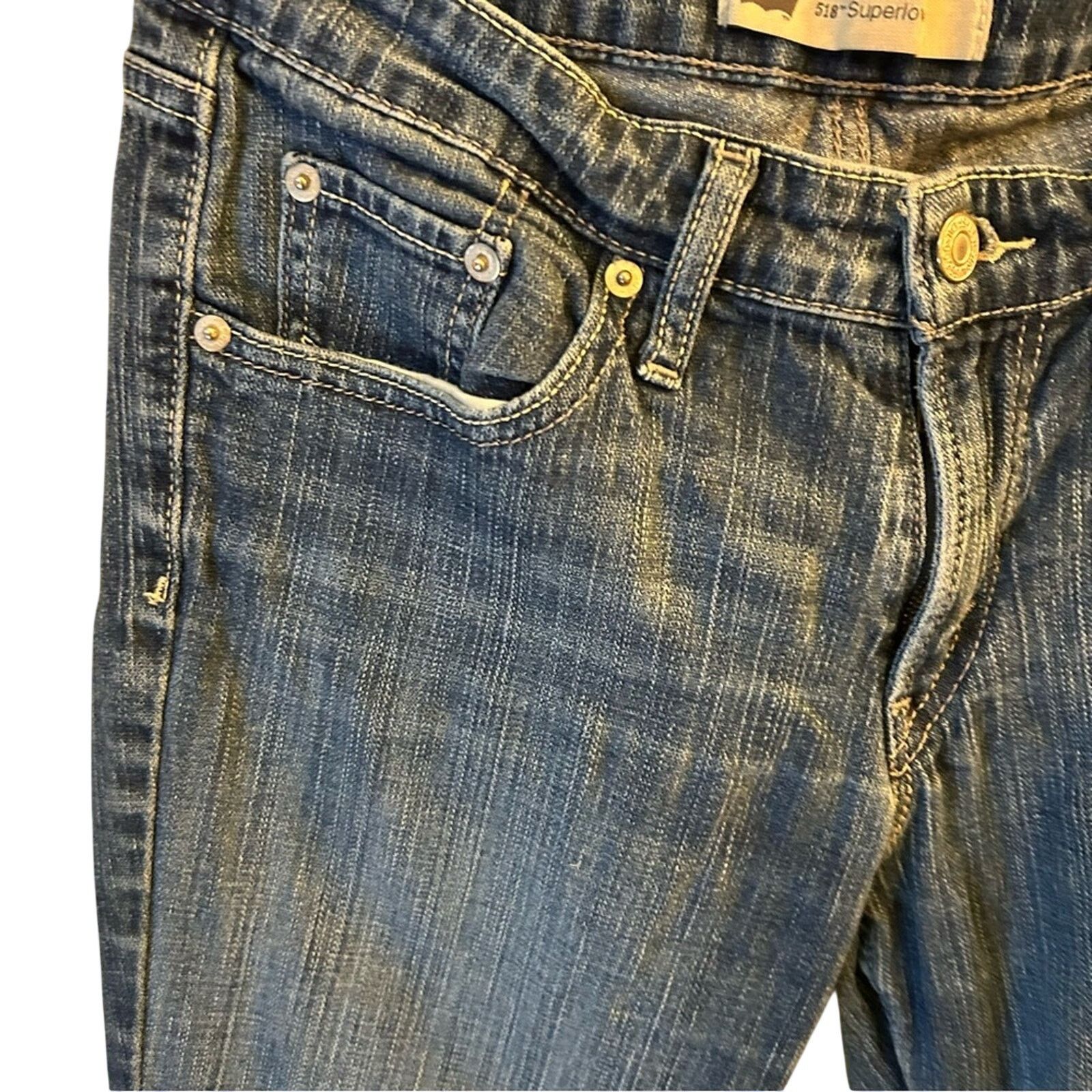 Levi's Levi's 518 Super Low Rise Boot Cut Jeans Size 9 Y2K Medium Size 30" / US 8 / IT 44 - 8 Thumbnail