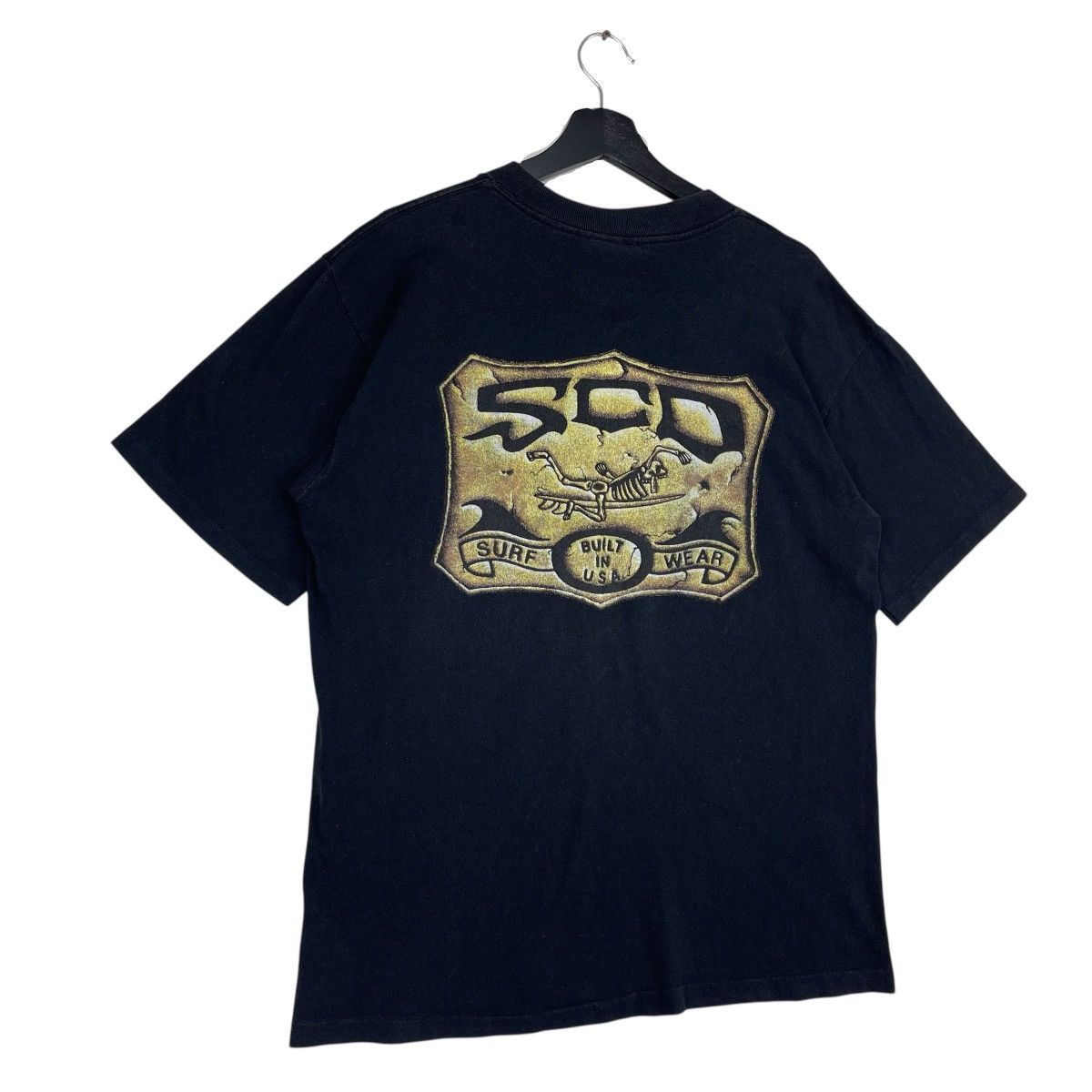 Vintage 90’s SCD Skull Surfing Logo Shirt Size US M / EU 48-50 / 2 - 5 Thumbnail