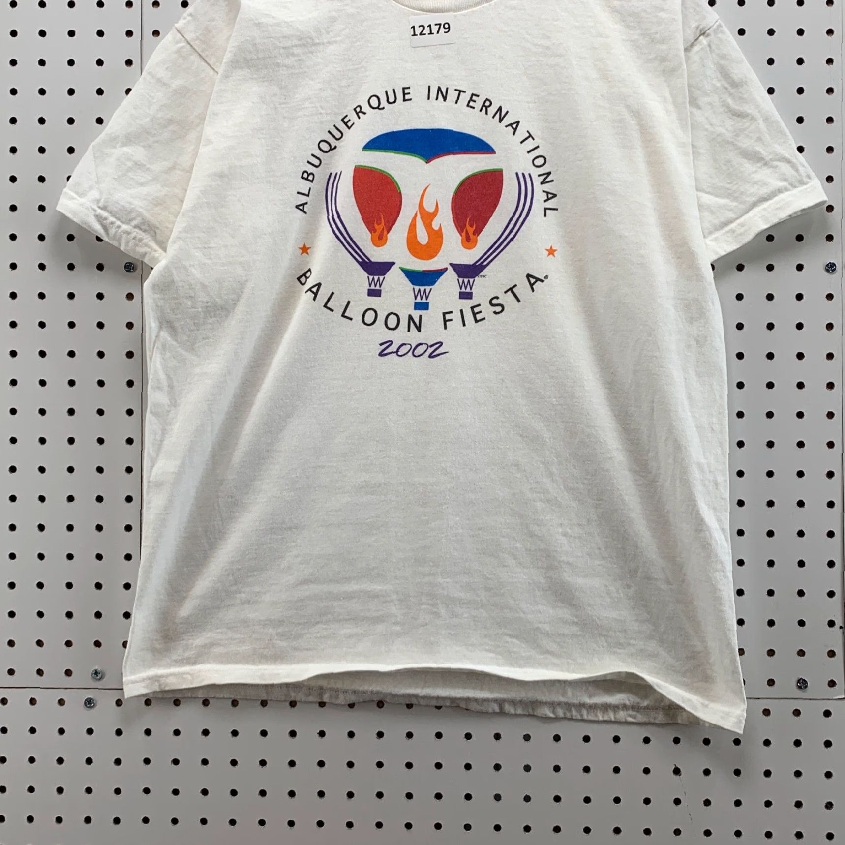 Vintage Vintage Albuquerque Balloon Fiesta 2002 T-Shirt Adult Large Crew Neck Logo Graphic 90s White Size US L / EU 52-54 / 3 - 5 Thumbnail