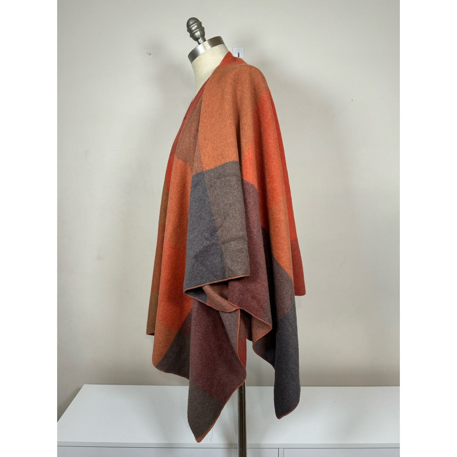 Unknown London Ichi Winter Warm Patchwork Cape Poncho Vintage Rare Women’s Size M / US 6-8 / IT 42-44 - 2 Thumbnail