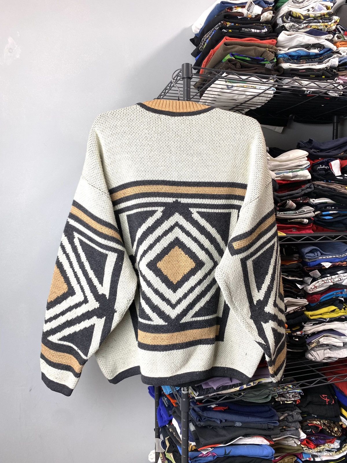 Oxbow Rare! Vintage Full Knit All Over Logo Sweater Stussy Style Size US L / EU 52-54 / 3 - 9 Thumbnail