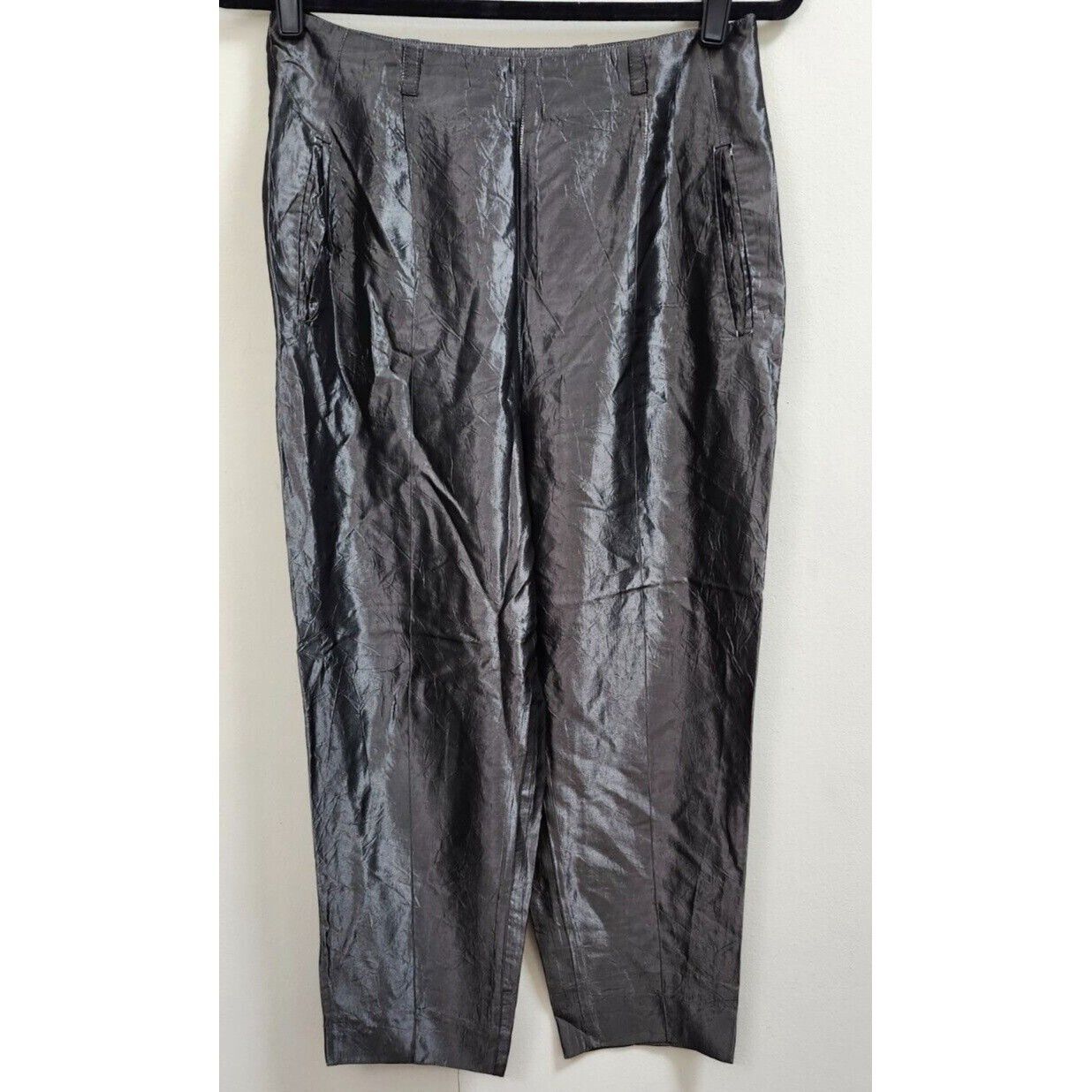 Miu Miu MIU MIU Size EU 46 Silver Dress Pants Women's Acetate Size 32" / US 10 / IT 46 - 5 Thumbnail