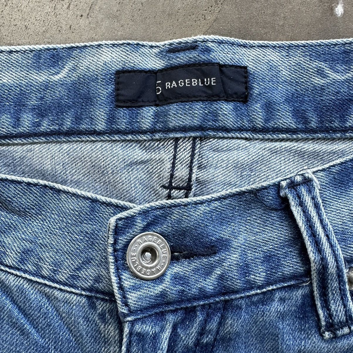Japanese Brand Vintage Rageblue Faded Jean Distressed Denim Pant W31 Size US 31 - 5 Thumbnail