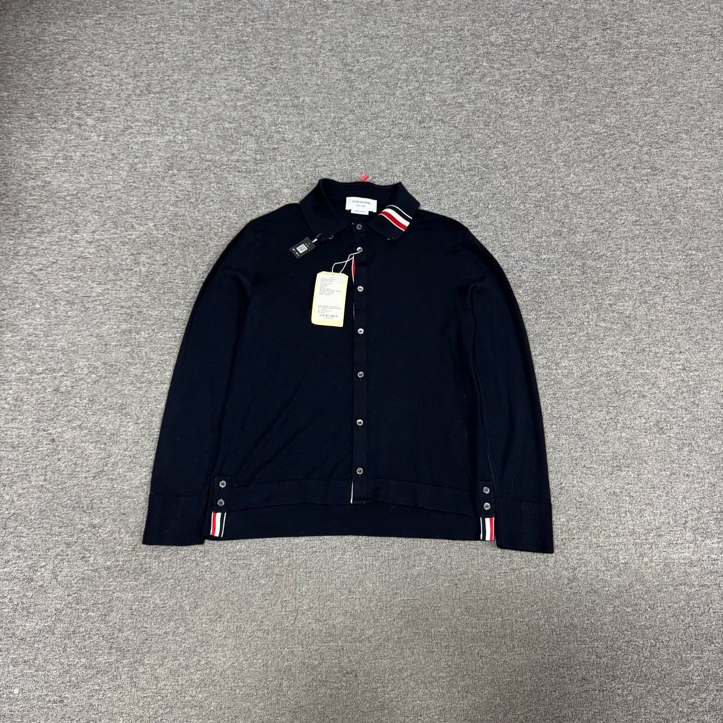 Thom Browne Thom Browne TB Stripe Square Collar Cardigan Size US S / EU 44-46 / 1 - 1 Thumbnail