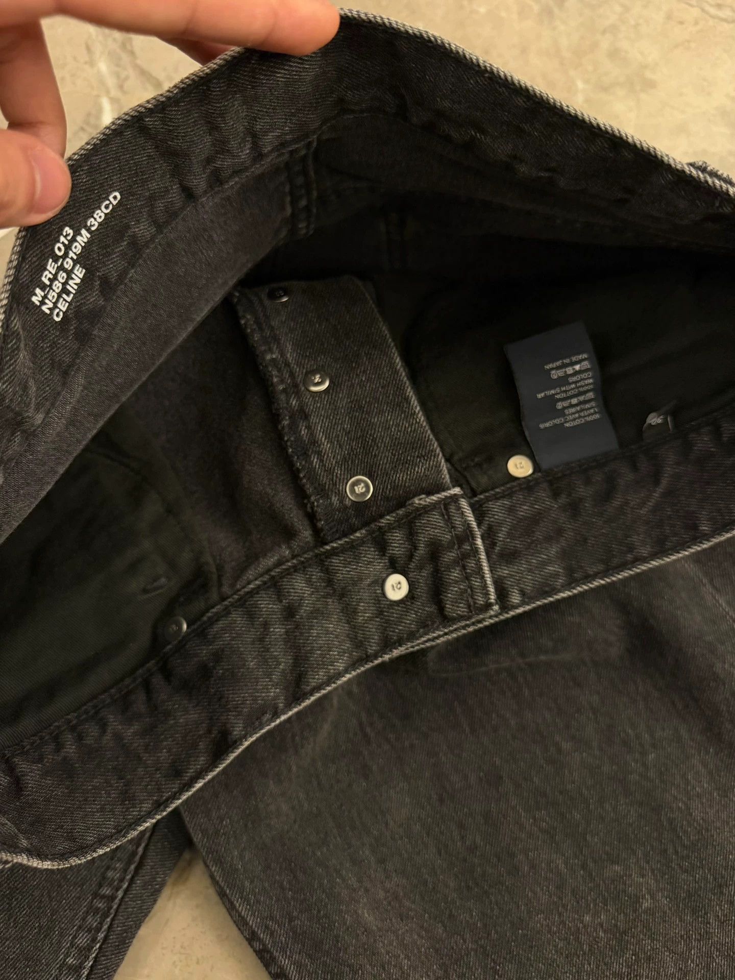 Celine Celine 21FW Knights Castle Smoky Gray Distressed Jeans 30 Size 30" / US 8 / IT 44 - 4 Thumbnail