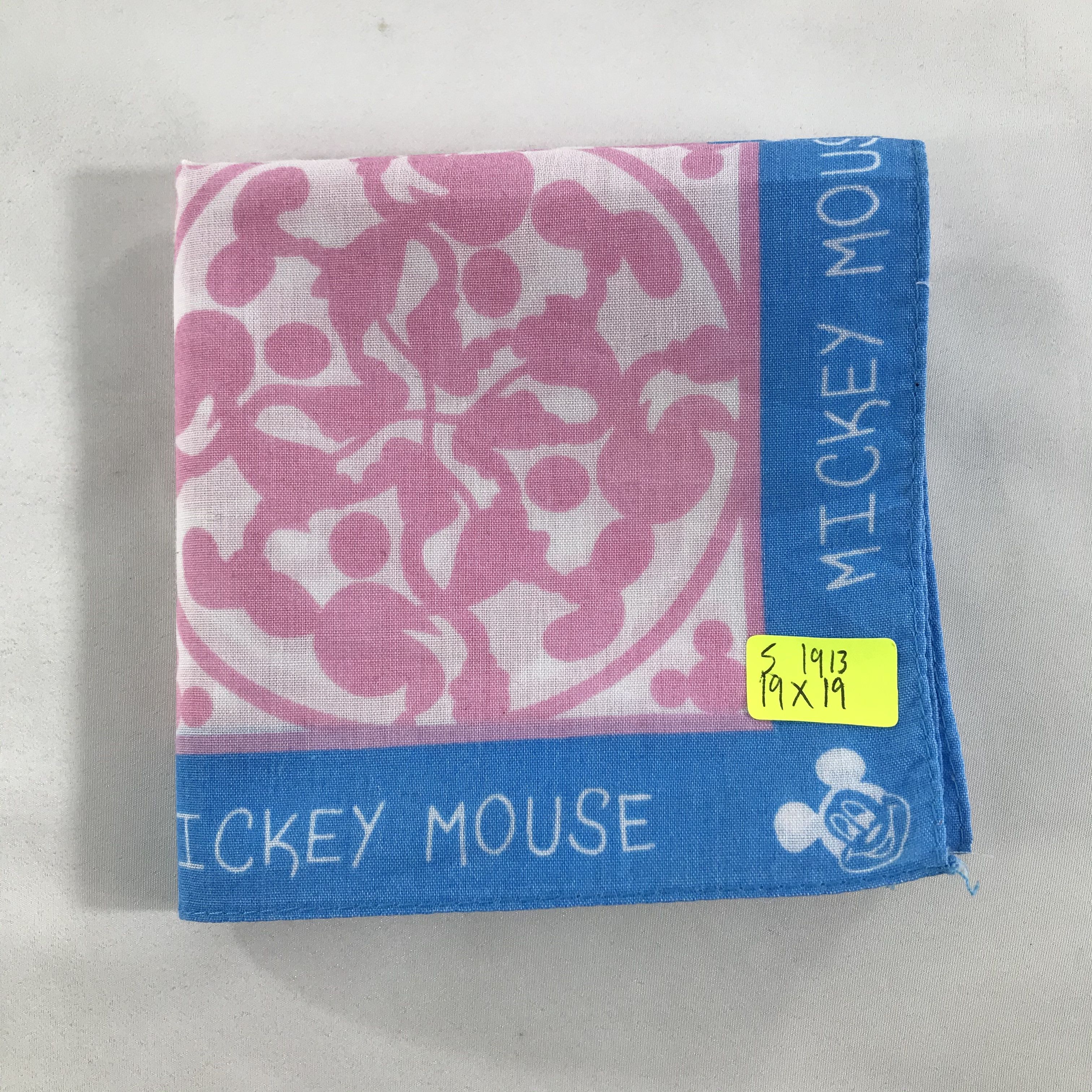 Disney × Vintage Mickey Mouse Bandana / Handkerchief / Neckerchief - S1913 Size ONE SIZE - 4 Thumbnail