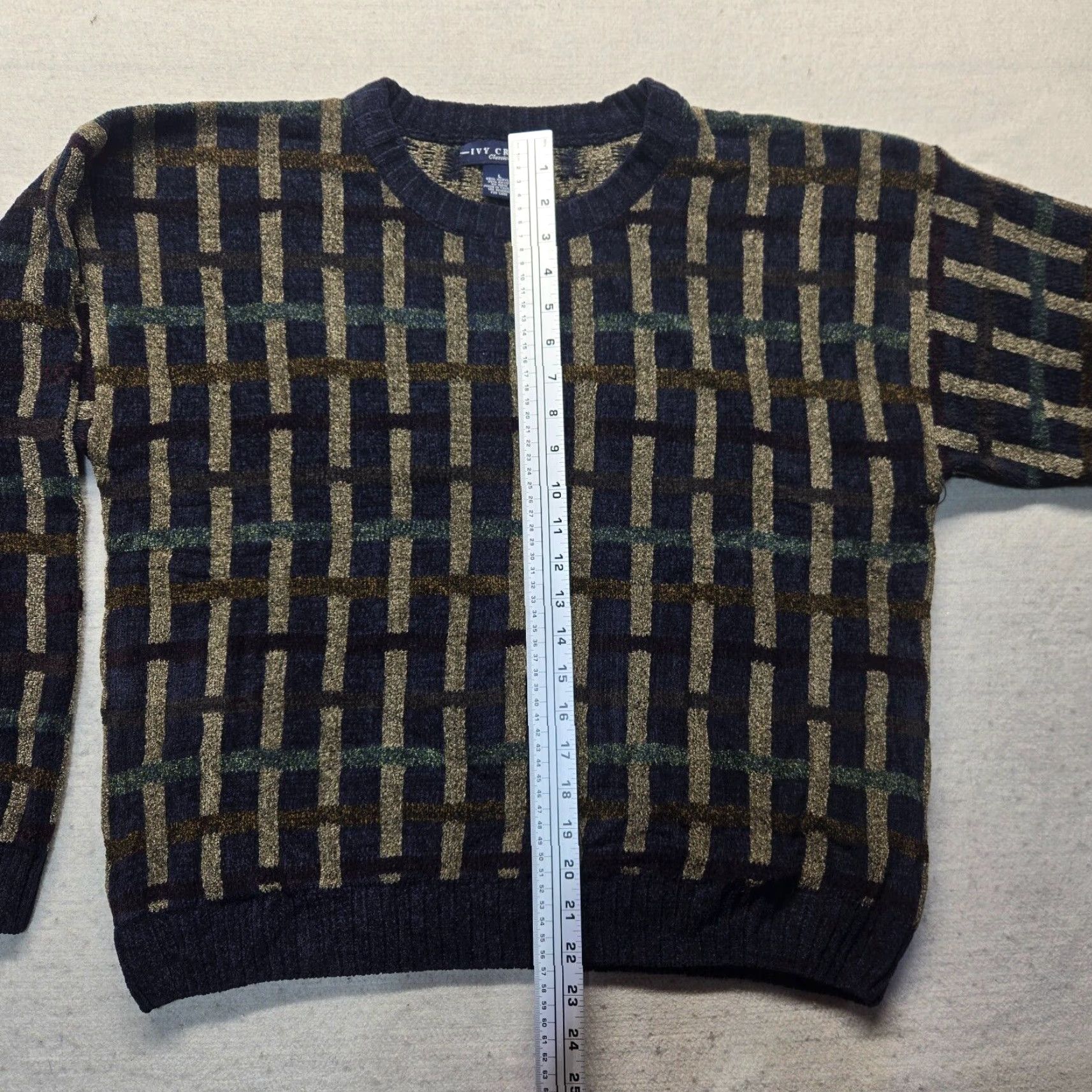Vintage Ivy Crew Purple Knitted Pullover Sweater Men's Large Rayon Size US L / EU 52-54 / 3 - 5 Thumbnail