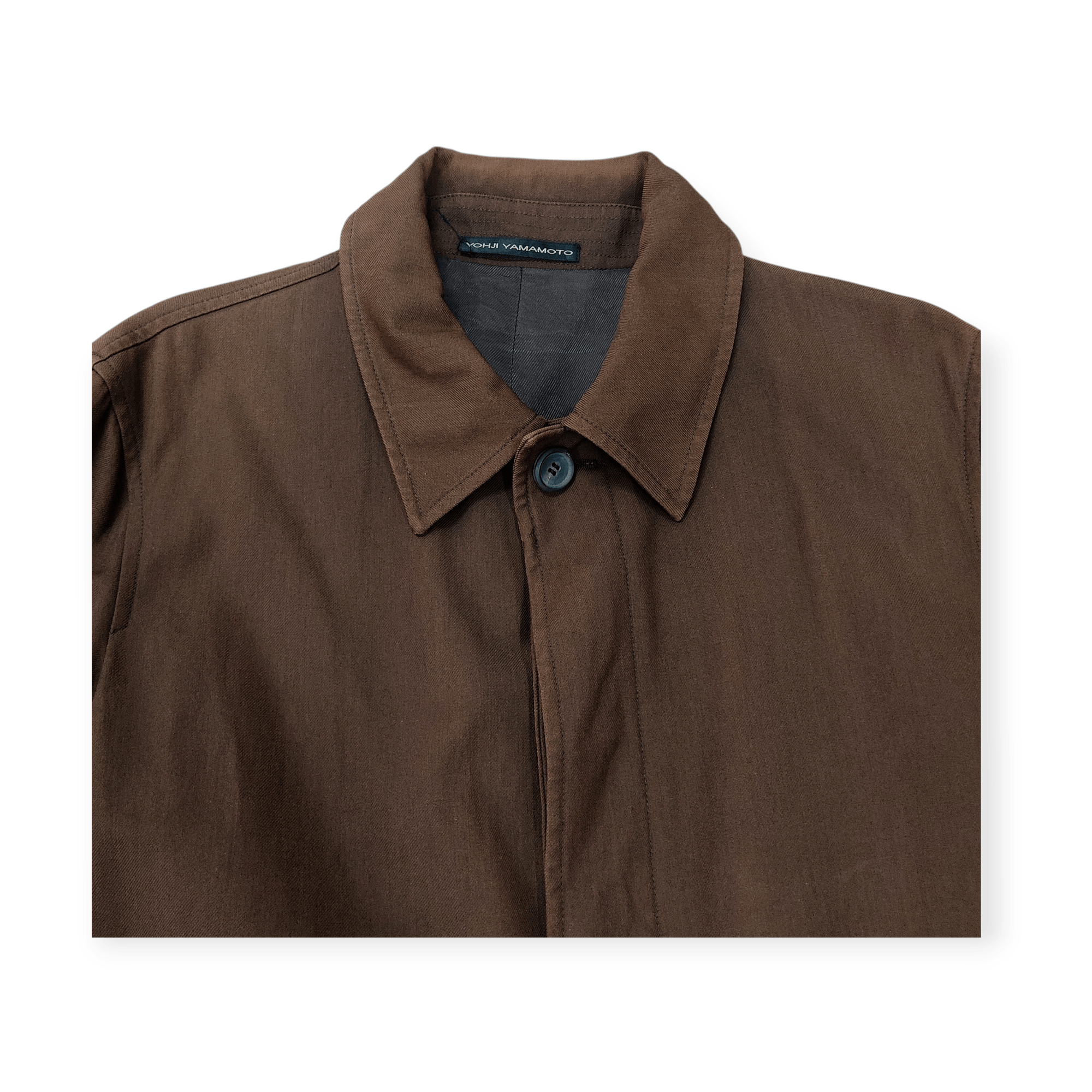 Yohji Yamamoto Yohji Yamamoto Y's Brown Trench Overcoat Jacket Size US M / EU 48-50 / 2 - 6 Thumbnail