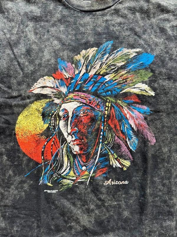 Hanes Vintage Hanes Made in USA Indian tee Size US L / EU 52-54 / 3 - 2 Thumbnail