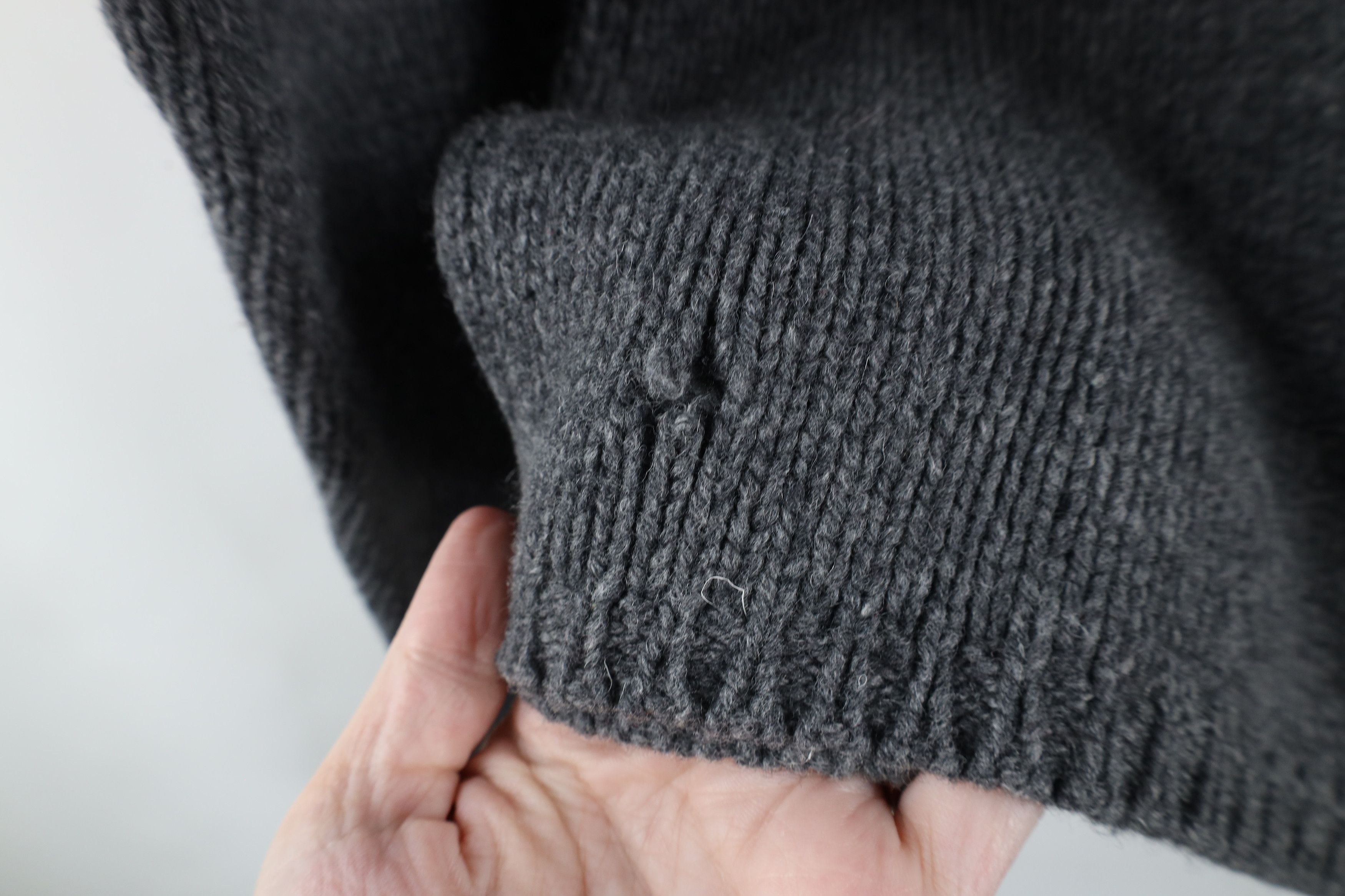 J.Crew × Vintage Vintage 90s J Crew Lambs Wool Knit Crewneck Sweater Gray Size L / US 10 / IT 46 - 7 Thumbnail