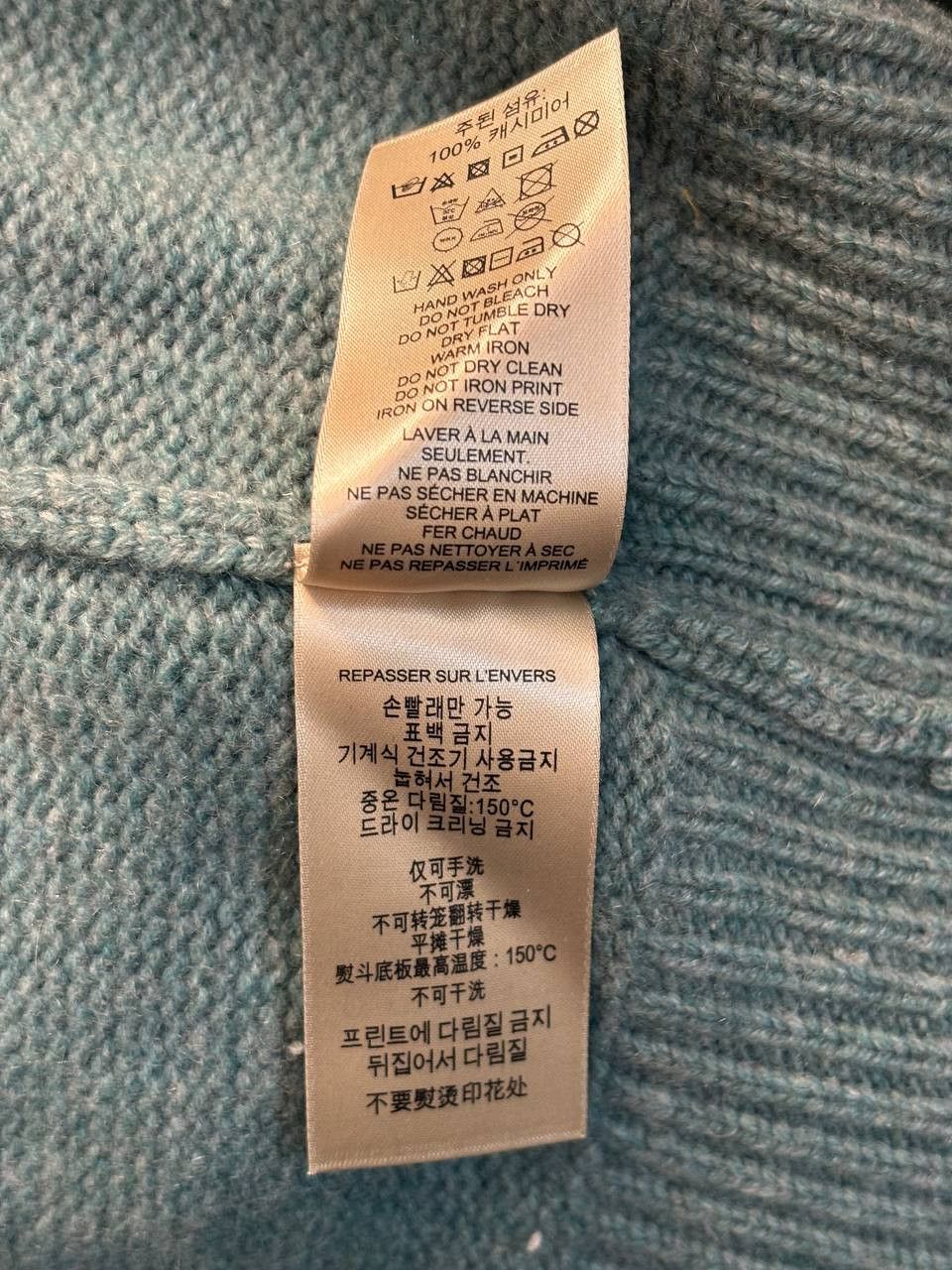 Burberry × Burberry Prorsum Women's Burberry Brit Knight Logo Green Cashmere Hoodie M Size M / US 6-8 / IT 42-44 - 12 Thumbnail