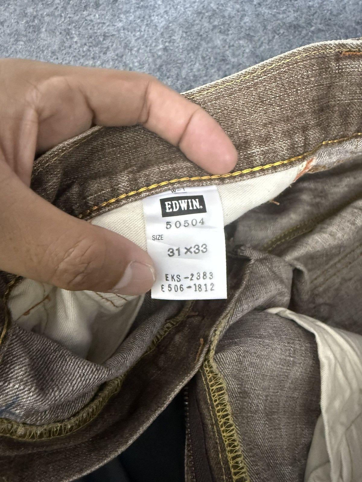 Kapital A15 VINTAGE EDWIN BROWN 505ZX SELVEDGE Size US 32 / EU 48 - 16 Thumbnail