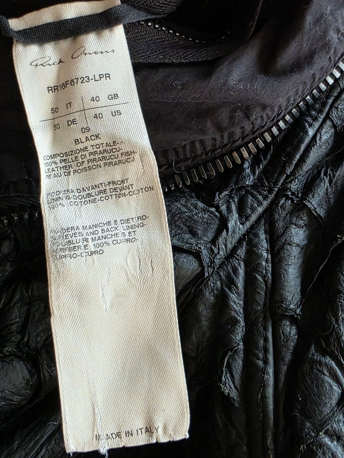 Rick Owens Rick Owens FW16 Mastodon Pirarucu Bomber Jacket Size US M / EU 48-50 / 2 - 4 Thumbnail