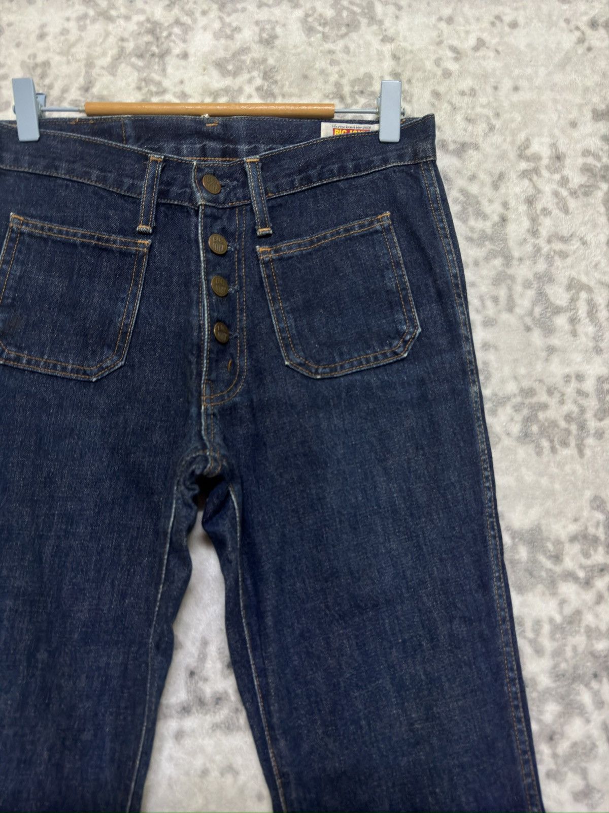 If Six Was Nine Vintage Vintage Big John Bell Bottom Flare Denim Jeans Size US 29 - 5 Thumbnail