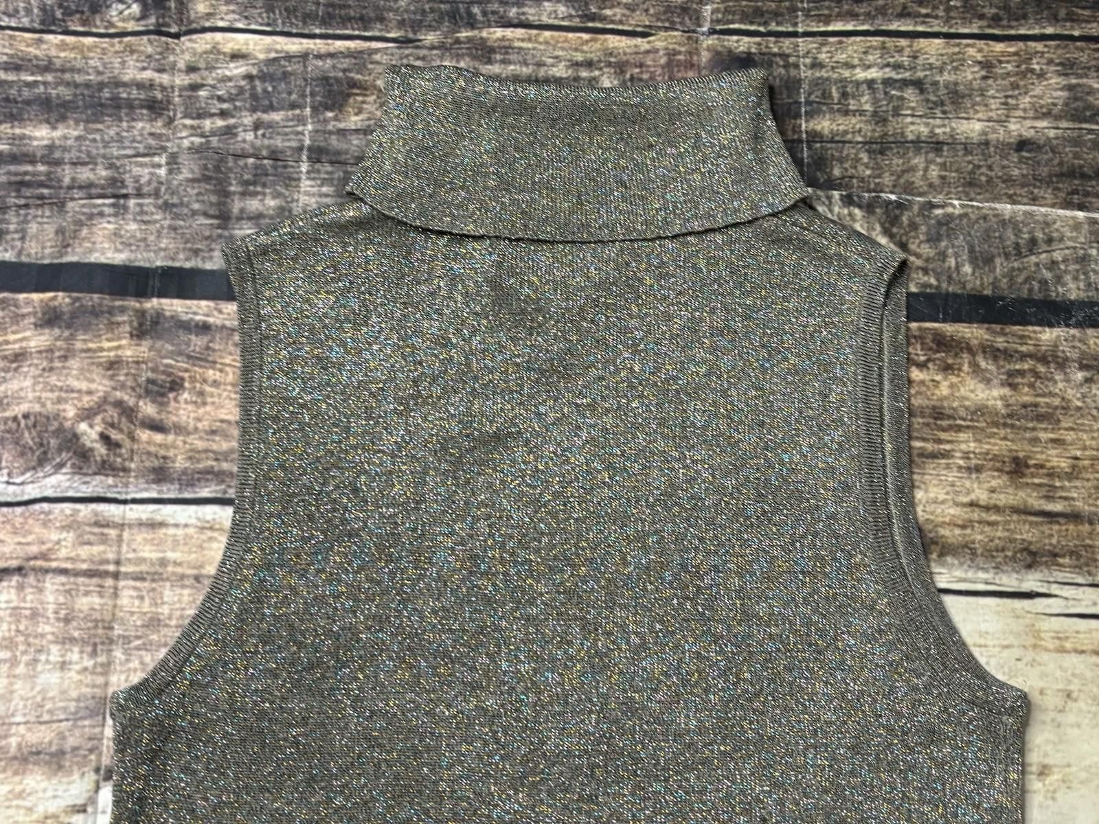 Joseph Abboud VTG Joesph A Top Women's Small Silk Confetti Metallic Size S / US 4 / IT 40 - 8 Thumbnail