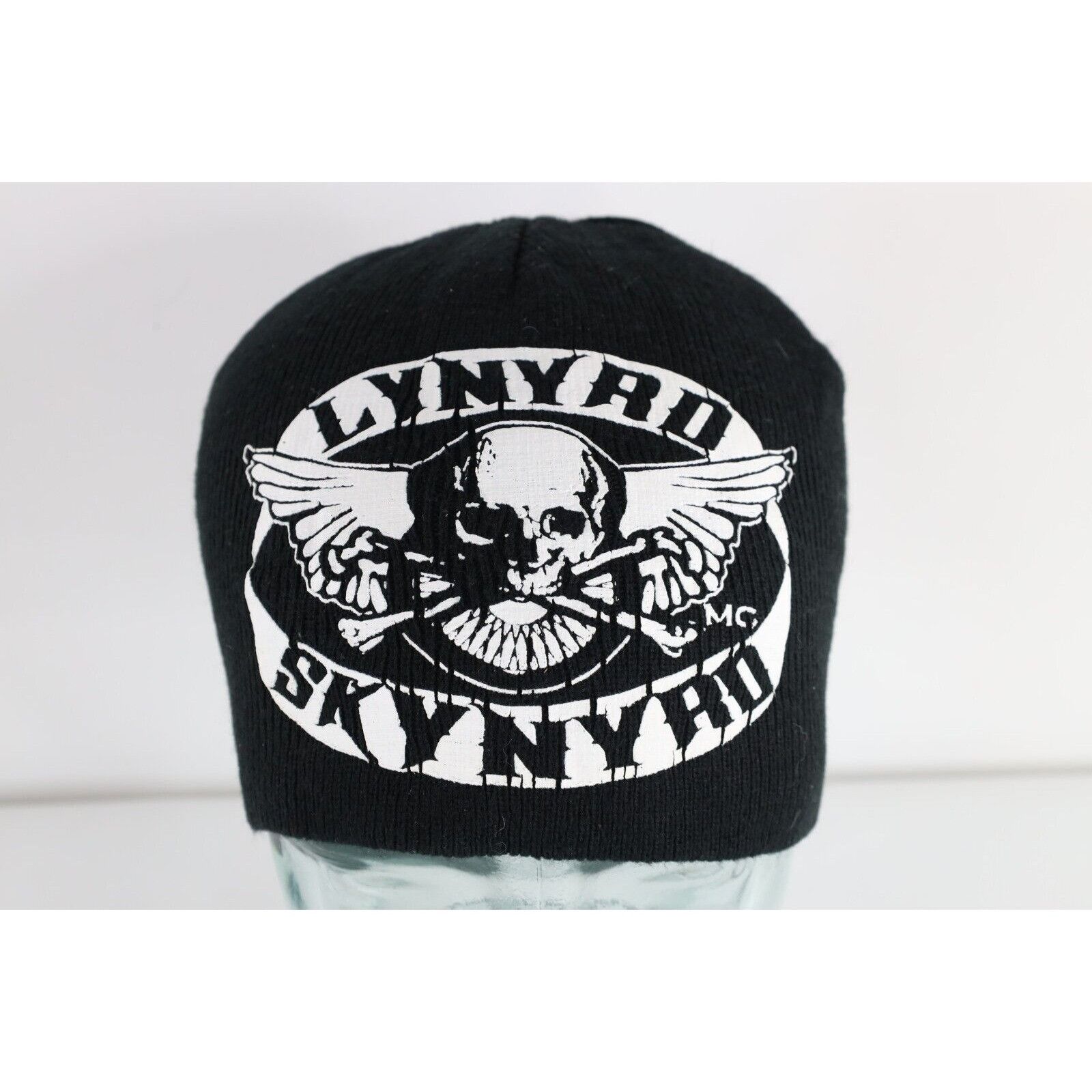 Vintage Vintage 90s Y2K Spell Out Lynyrd Skynyrd Band Skull Beanie Size ONE SIZE - 1 Thumbnail