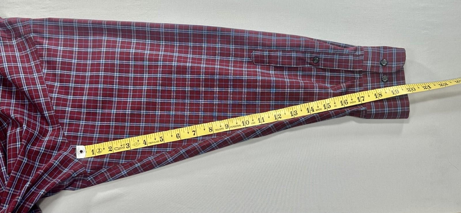 Other Berkley Jensen Wrinkle Free Plaid Button Up Oxford Red XL Size US XL / EU 56 / 4 - 6 Thumbnail