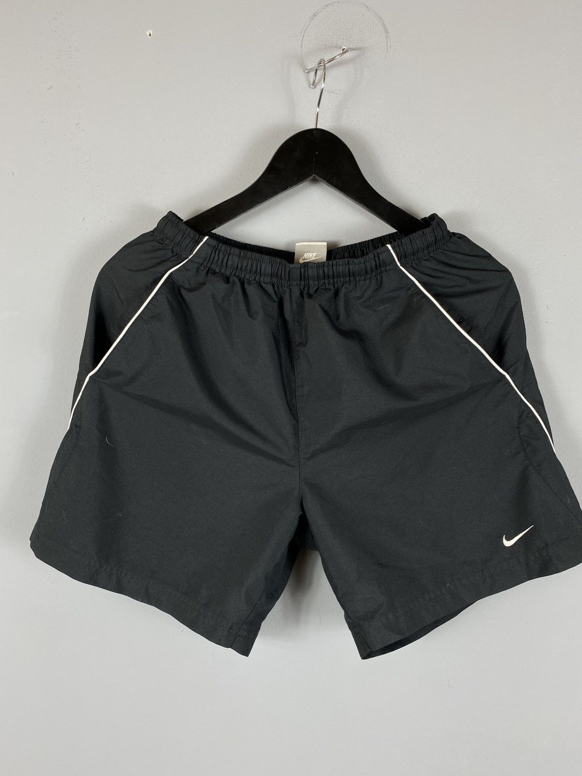 Nike × Vintage Y2k 90s Vintage Nike Mini Swoosh Swim Shorts Mens S Size US 30 / EU 46 - 1 Thumbnail